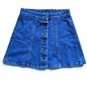Heritage Palmer button-up denim skirt